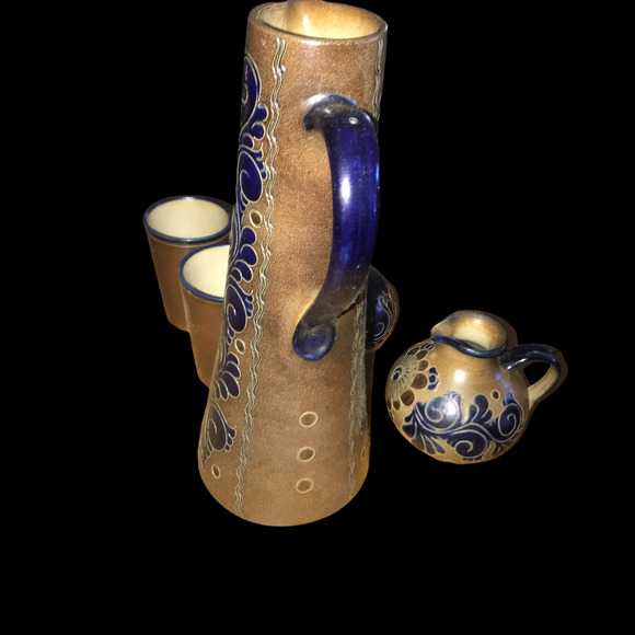 1985 Paul Kruft SIGNED PITCHER AND VASE SET - Picture 6 of 7